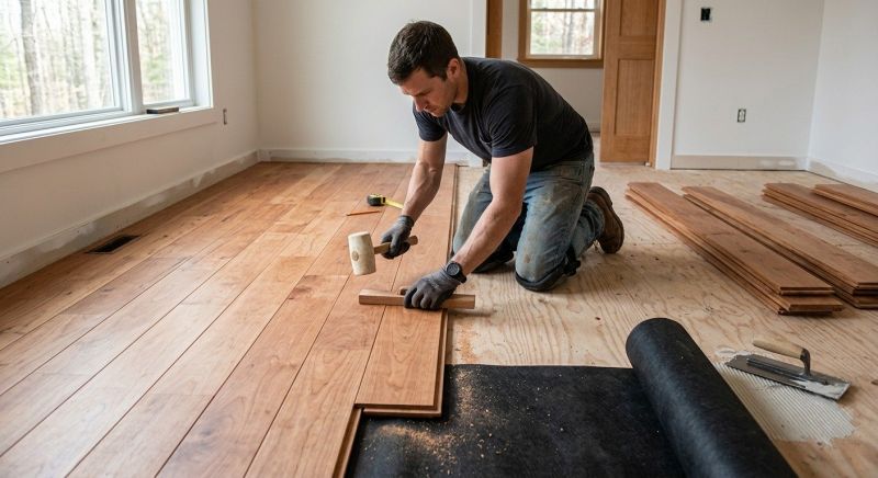 Cherry Floor Installation in Seattle, WA