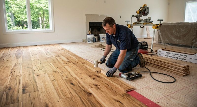 Hickory Floor Installation in Lynnwood, WA