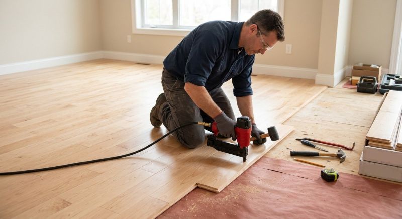 Maple Flooring Installation in Bainbridge Island, WA