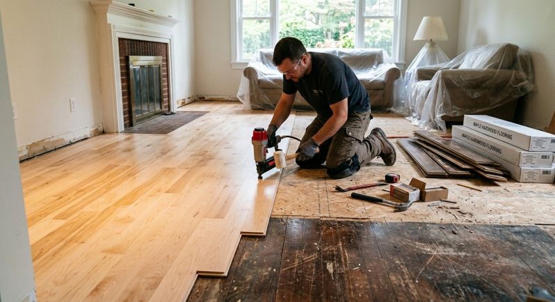 Maple Flooring Installation in Edmonds, WA