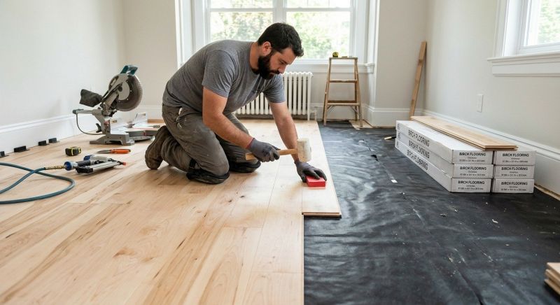 Maple Flooring Installation in Mercer Island, WA