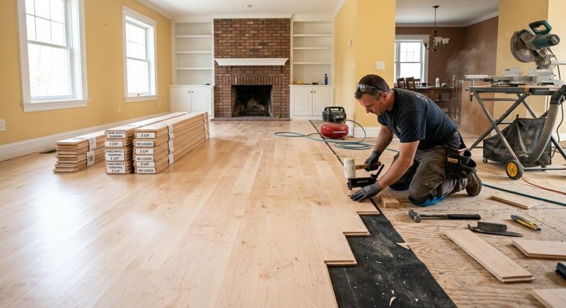 Maple Flooring Installation in Stanwood, WA