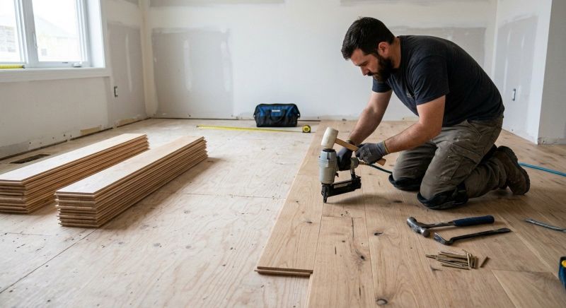 Oak Floor Installation in Monroe, WA