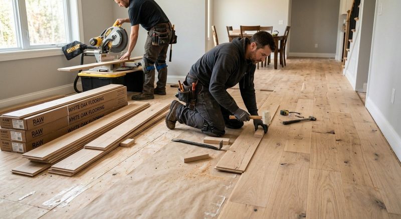 Oak Floor Installation in Redmond, WA