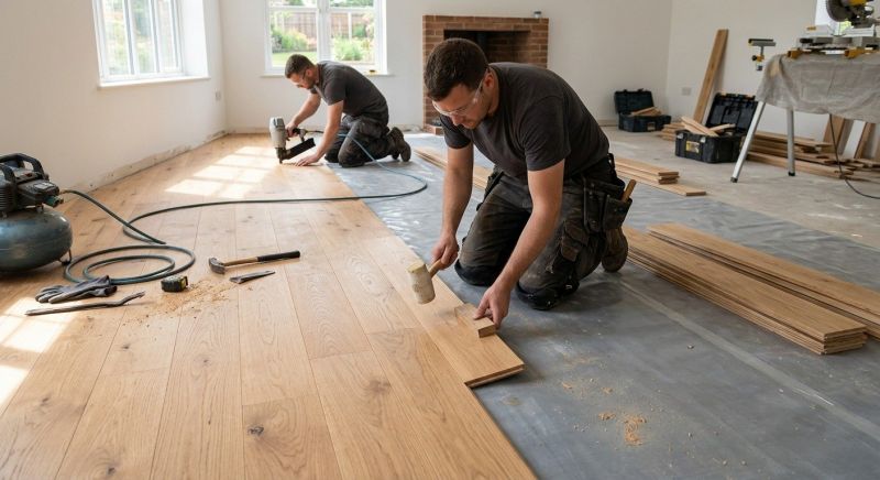 Oak Floor Installation in Silverdale, WA