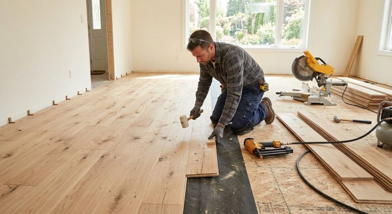 Oak Floor Installation in Woodinville, WA