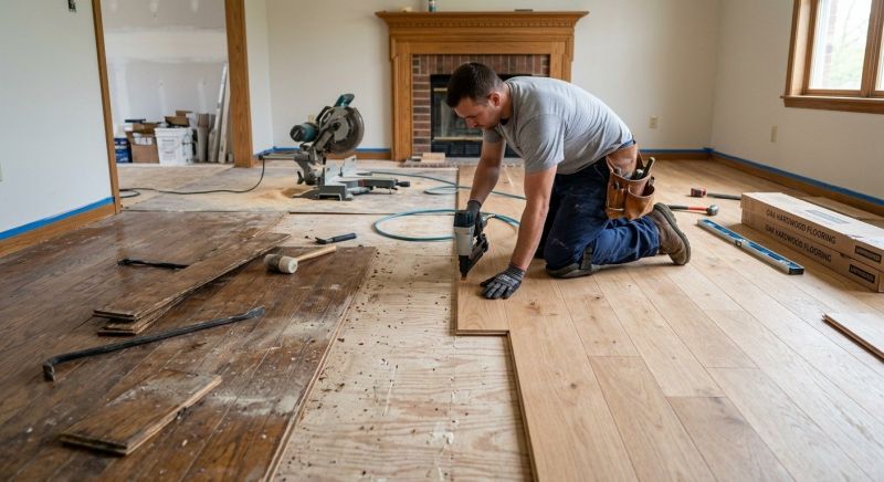 Oak Floor Replacement in Lynnwood, WA
