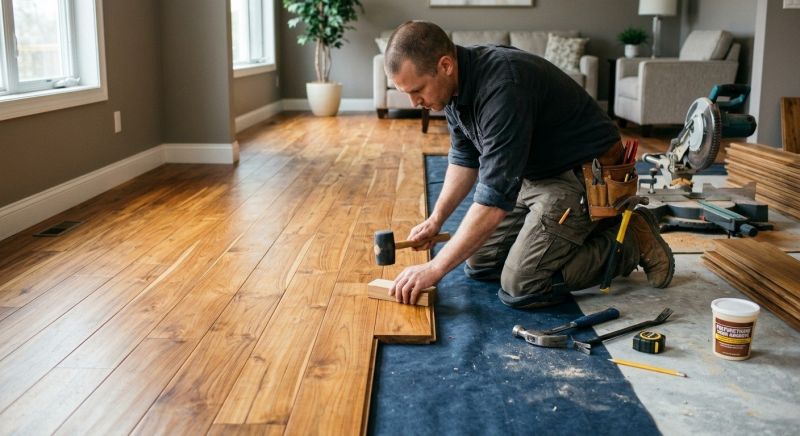 Teak Flooring Installation in Lynnwood, WA