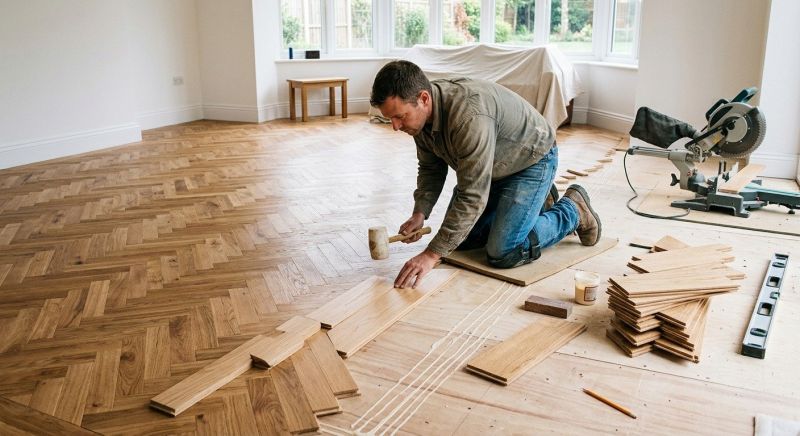 White Oak Floor Installation in Lynnwood, WA